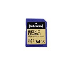 Карта памяти Intenso SDHC UHS-I 64GB CL10 цена и информация | Карты памяти для фотоаппаратов | 220.lv