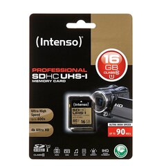 Intenso SDHC 16GB Pro цена и информация | Карты памяти для фотоаппаратов | 220.lv