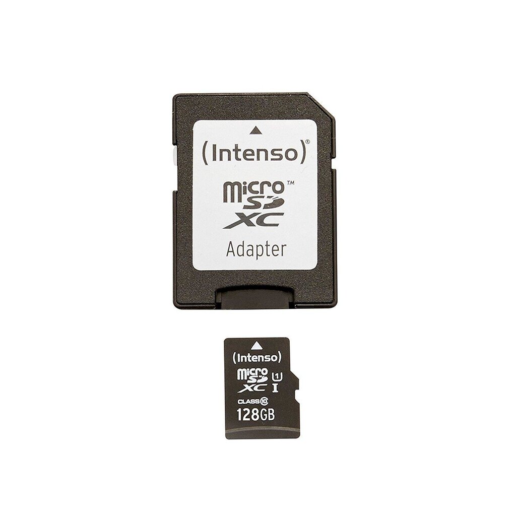 MEMORY MICRO SDXC 128GB UHS-I/W/ADAPTER 3423491 INTENSO цена и информация | Atmiņas kartes mobilajiem telefoniem | 220.lv