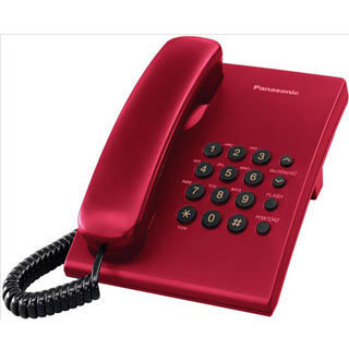 Panasonic KX-TS500FXR, sarkanas cena un informācija | Stacionārie telefoni | 220.lv
