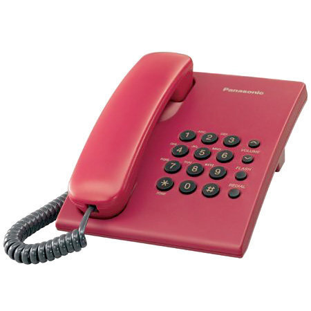 Panasonic KX-TS500FXR, sarkanas цена и информация | Stacionārie telefoni | 220.lv