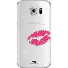 Защитная задняя крышка White Diamonds Cover Lipstick Kiss для телефона Samsung Galaxy S6, прозрачная цена и информация | Чехлы для телефонов | 220.lv