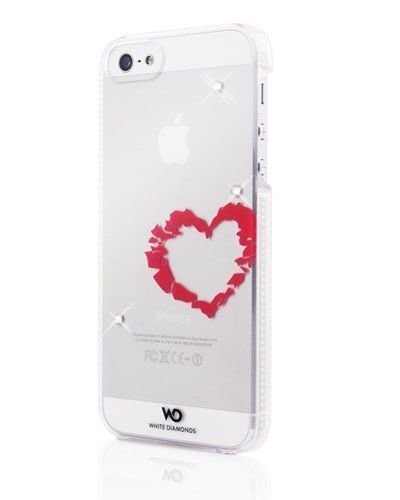 Aizsargvāciņš White diamonds Lipstick Heart, piemērots Samsung Galaxy S6 telefonam, caurspīdīgs cena un informācija | Telefonu vāciņi, maciņi | 220.lv