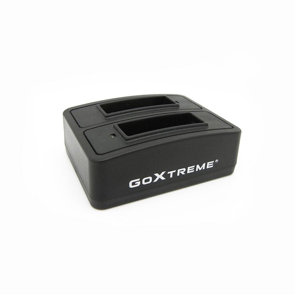 Dubultais bateriju lādētājs GoXtreme Dual charger f. batt R-WiFi,Enduro,Disc,Pio цена и информация | Lādētāji videokamerām | 220.lv