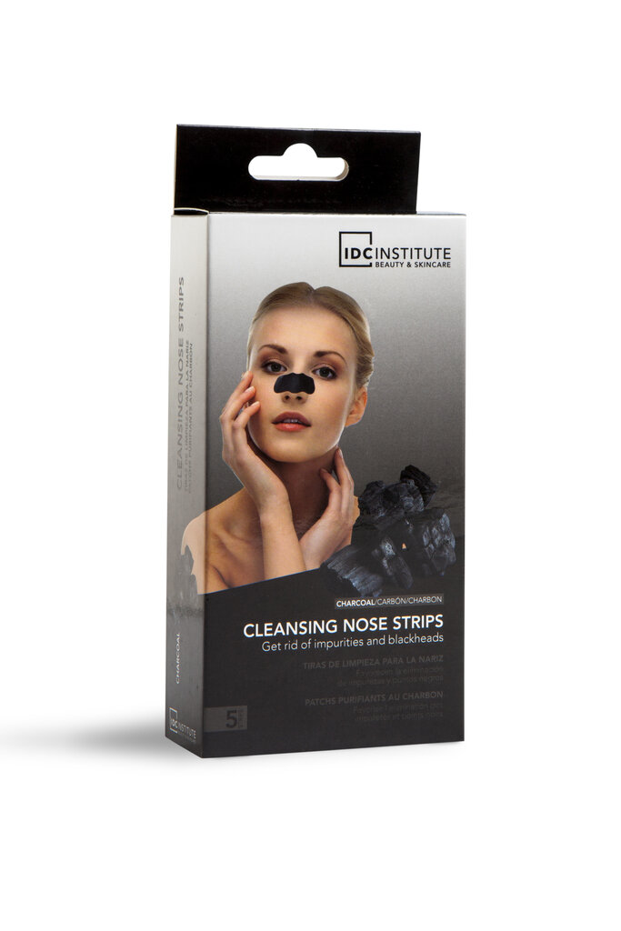 Deguna sloksnes IDC Institute Charcoal Nose Strip 5 vnt цена и информация | Sejas maskas, acu maskas | 220.lv