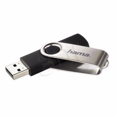 Hama Rotate USB flash drive 64 GB USB Type-A 2.0 Black, Silver цена и информация | USB накопители | 220.lv