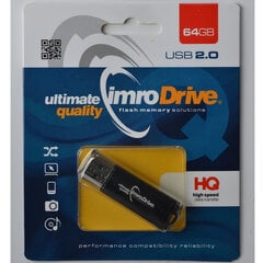 Zibatmiņa Imro BLACK 64GB cena un informācija | USB Atmiņas kartes | 220.lv