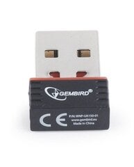 Zibatmiņa Gembird WNP-UA150-01 цена и информация | Адаптеры и USB разветвители | 220.lv