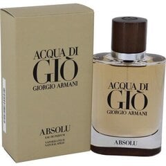 Parfimērijas ūdens Giorgio Armani Acqua di Gio Absolu EDP 75 ml cena un informācija | Vīriešu smaržas | 220.lv