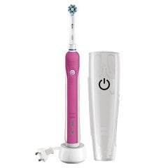 Elektriskā zobu birste Oral-B PRO 750 3D White Pink cena un informācija | Elektriskās zobu birstes | 220.lv