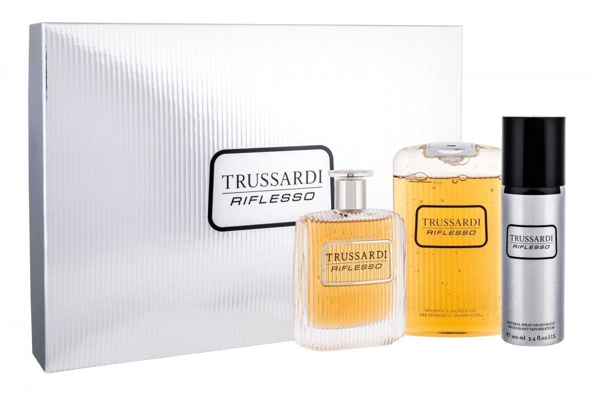 Trussardi Riflesso EDT dāvanu komplekts vīriešiem cena un informācija | Vīriešu smaržas | 220.lv