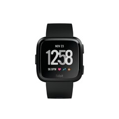 Fitbit Versa (NFC), Black / Black Aluminum, EU цена и информация | Смарт-часы (smartwatch) | 220.lv