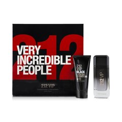 Komplekts Carolina Herrera 212 Men VIP Black: EDP 100 ml + dušas želeja 100 ml цена и информация | Мужские духи | 220.lv