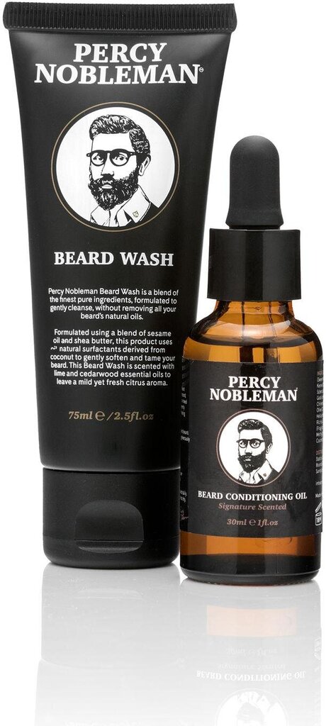 Bārdas kopšanas komplekts Percy Nobleman Beard Starter Kit cena un informācija | Skūšanās piederumi, kosmētika | 220.lv