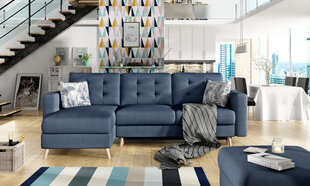 Universāls stūra dīvāns NORE Asgard, tumši zils cena un informācija | Stūra dīvāni | 220.lv