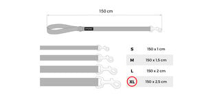 Pavada Amiplay Reflective, XL, sarkana cena un informācija | Suņu pavadas | 220.lv