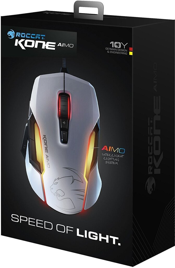 Roccat mouse Kone Aimo RGBA, white (ROC-11-815-WE) цена и информация | Peles | 220.lv