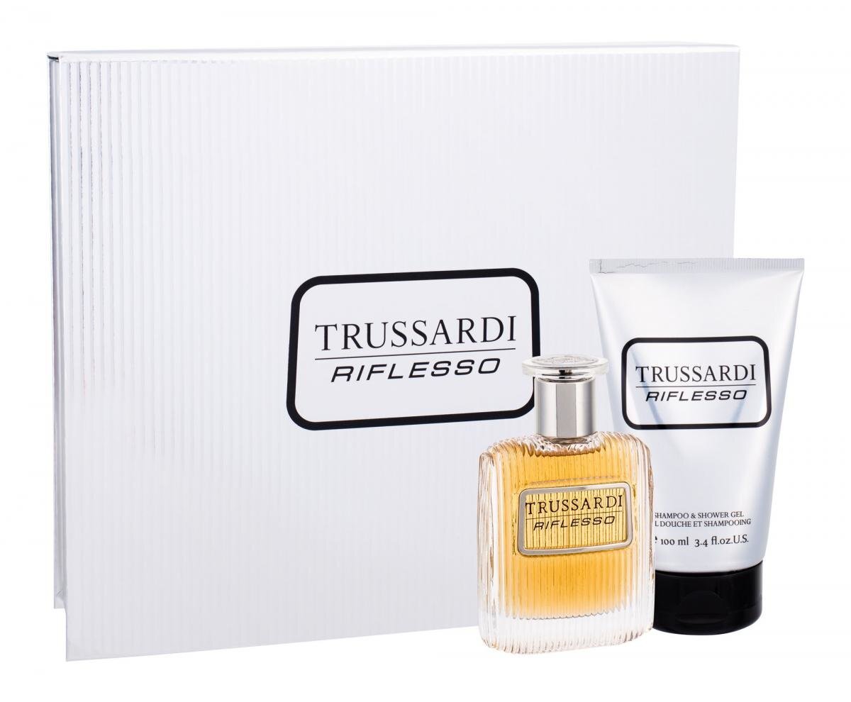 Komplekts Trussardi Riflesso vīriešiem: tualetes ūdens EDT, 50 ml + dušas želeja, 100 ml цена и информация | Vīriešu smaržas | 220.lv