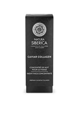 Nakts krēms ar kolagēnu un melnajiem ikriem Natura Siberica Caviar Collagen, 30 ml cena un informācija | Sejas krēmi | 220.lv
