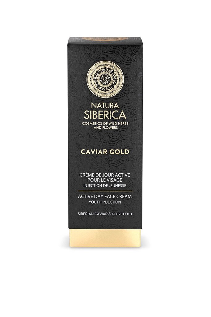 Dienas krēms ar zeltu un melniem ikriem Natura Siberica Caviar Gold, 30 ml cena un informācija | Sejas krēmi | 220.lv
