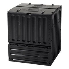 Komposta kaste Eco-King 600 l, Garantia, black cena un informācija | Komposta kastes un āra konteineri | 220.lv