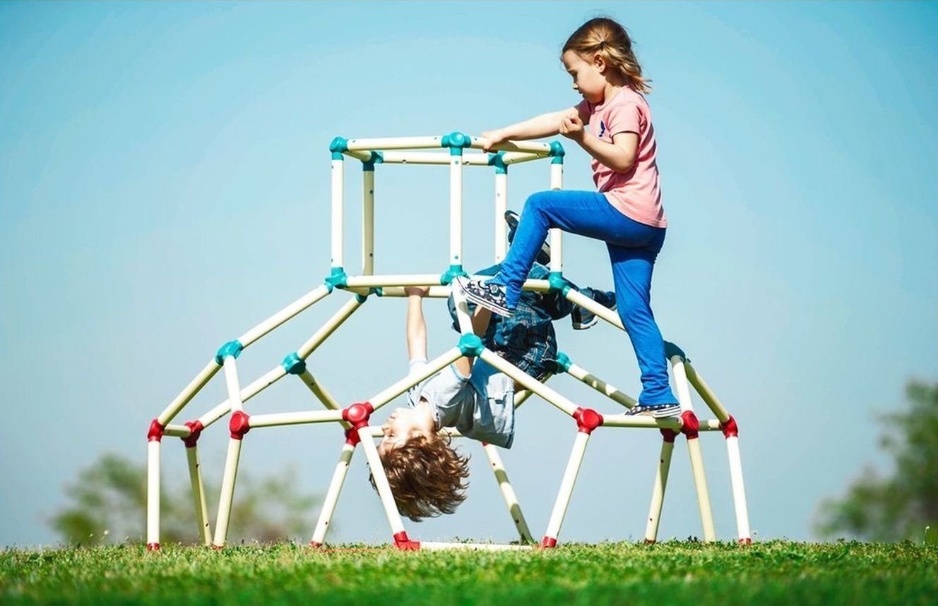 Kāpšanas komplekts Lil' Monkey Dome Climber, LM89105 cena un informācija | Slidkalniņi, kāpšanas konstruktori | 220.lv