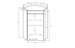 Кухонный шкаф  Milo W60N, дуб цена и информация | Кухонные шкафчики | 220.lv