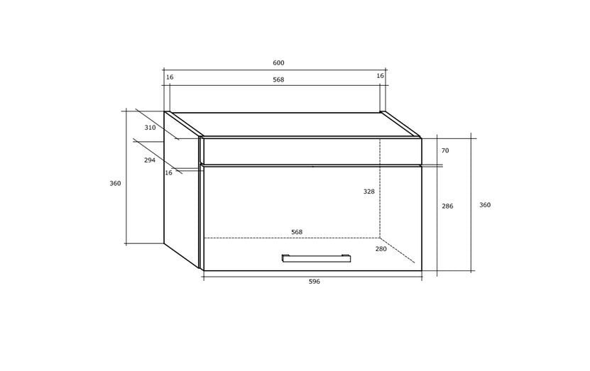 Virtuves skapis Milo W60OK, ozols цена и информация | Virtuves skapīši | 220.lv