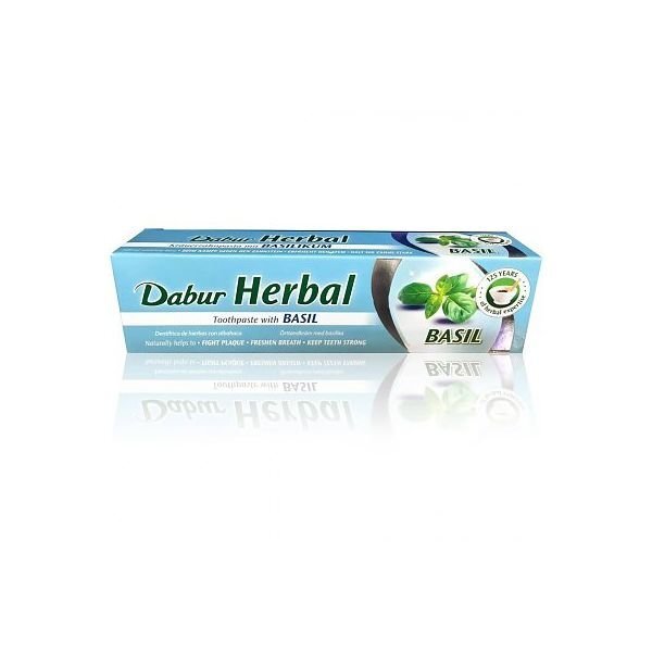 Augu zobu pasta Dabur Herbal Basil, 100 ml cena un informācija | Zobu pastas, birstes | 220.lv