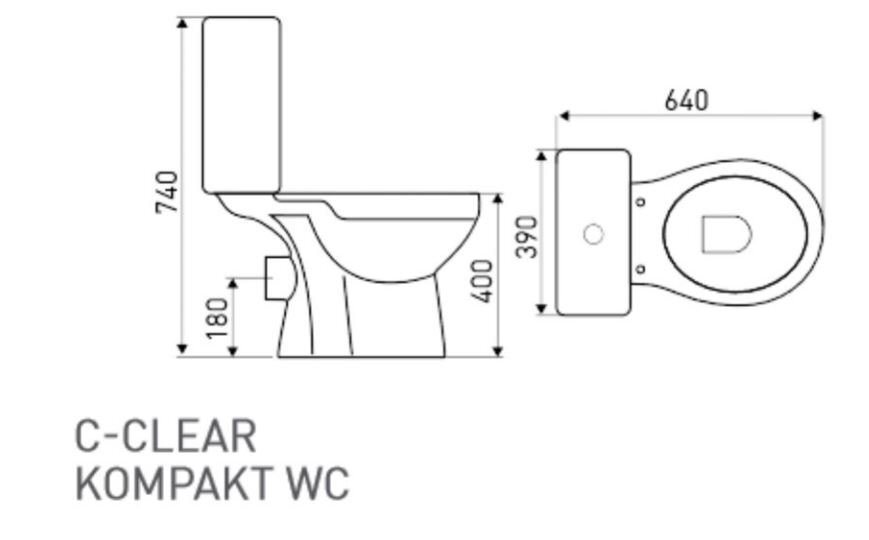 Tualetes pods Kerra C-Clear cena un informācija | Tualetes podi | 220.lv