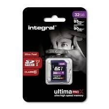 Integral UltimaPro X SDHC 32ГБ 95 / 90MB 10 UHS-I U3 цена и информация | Карты памяти для фотоаппаратов | 220.lv