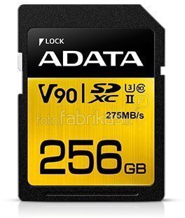 Atmiņas karte ADATA Premier One SDXC UHS-II U3, klase 10, 256 GB цена и информация | Atmiņas kartes mobilajiem telefoniem | 220.lv