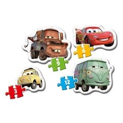 Puzles komplekts Zubens Makvīns (Cars) Clementoni, 3+6+9+12 d. cena un informācija | Puzles, 3D puzles | 220.lv