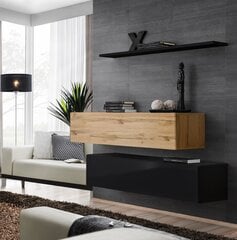 Комплект мебели для гостиной Switch SB 2, дуб/черный цена и информация | Секции | 220.lv