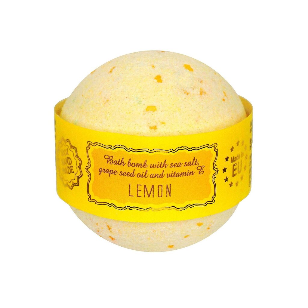 Jūras sāls bumba vannai „LEMON” Saules Fabrika, 145 g cena un informācija | Dušas želejas, eļļas | 220.lv