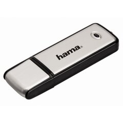 USB laikmena Hama Fancy, USB 2.0, 32 GB, 10 MB/s, juoda/sidabrinė cena un informācija | USB Atmiņas kartes | 220.lv
