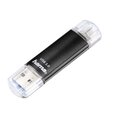 USB atmiņas ierīce Hama Laeta Twin, USB 2.0, 32 GB, 10 MB/s, melna