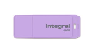 USB zibatmiņa Integral Pastel 64GB USB 2.0, violeta cena un informācija | USB Atmiņas kartes | 220.lv