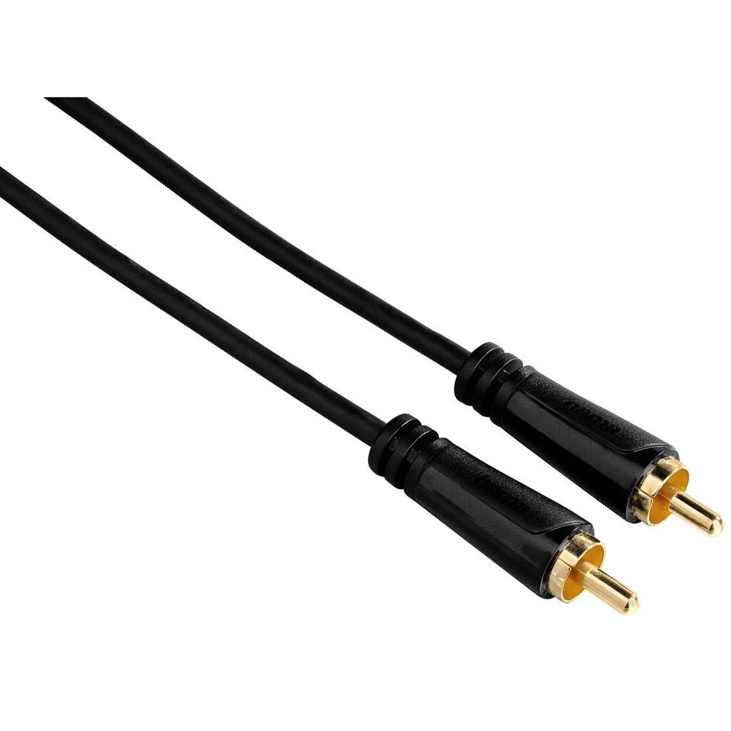 RCA kabelis Hama 1 x cinch - 1 x cinch, 1,5 m, Techline, melns cena un informācija | Kabeļi un vadi | 220.lv