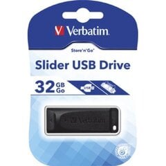 Verbatim Slider 32GB USB 2.0 цена и информация | Verbatim Бытовая техника и электроника | 220.lv