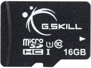 Atmiņas karte G.Skill microSDHC 16 GB, klase 10 cena un informācija | Atmiņas kartes mobilajiem telefoniem | 220.lv