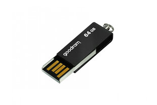 Zibatmiņa GOODRAM - CUBE 64GB USB2.0 BLACK цена и информация | USB накопители | 220.lv