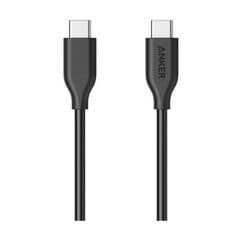 USB kabelis ANKER A8180, USB-C / USB-C, 1 m, melns cena un informācija | Savienotājkabeļi | 220.lv