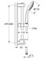 Dušas komplekts Grohe Euphoria Champagne 110 mm, hromēts, 27232001 cena un informācija | Dušas komplekti un paneļi | 220.lv