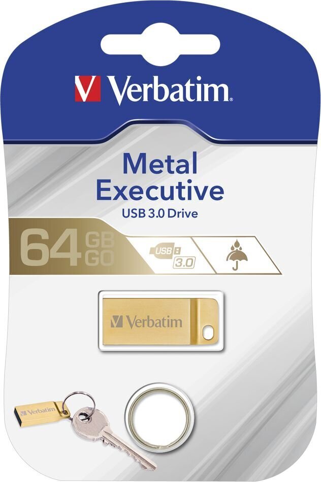 USB Zibatmiņa Verbatim Executive Bronza 64 GB cena un informācija | USB Atmiņas kartes | 220.lv