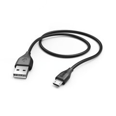 Кабель микро-USB Hama, 1,4м, черный цена и информация | Кабели для телефонов | 220.lv