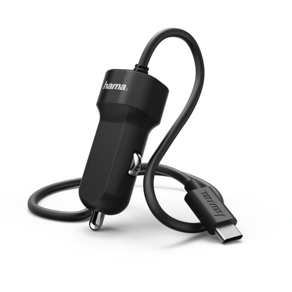 Car charger Hama USB-C, 3A, black цена и информация | Lādētāji un adapteri | 220.lv