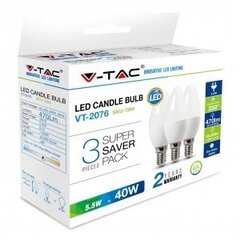 5.5W LED spuldze 3VNT, E14 цена и информация | Лампочки | 220.lv