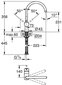 Virtuves jaucējkrāns Grohe Minta OHM, melns, 32917KS0 cena un informācija | Ūdens maisītāji virtuvei | 220.lv