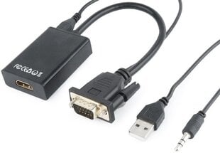 Adapteris Gembird A-VGA-HDMI-01 цена и информация | Адаптеры и USB разветвители | 220.lv